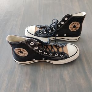 Black&Gold sparkle converse